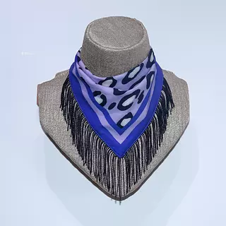 Pañoleta Animal Print Morada